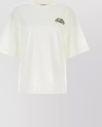 Alexander McQueen cotton oversized ribbed crew neck t-shirt