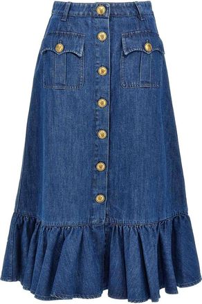 Valentino Garavani Denim Skirt