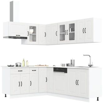 vidaXL Vidaxl - Set Mobili da Cucina 11 pz Kalmar Bianchi Legno Multistrato