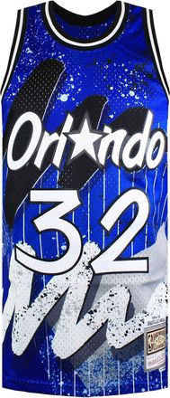 Mitchell & Ness Mens NBA Orlando Magic 1994 Shaquille ONeal Hyper Hoops Vest - Blue - Size X-Large
