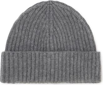 Moorer Catia-Wsb Beanie - Heren - Hoeden - Grijs - ONE Size - Kasjmier - Accessoires