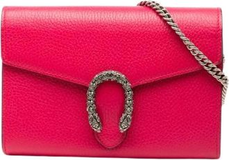 Gucci Pre-owned Cross Body Bags, female, Pink, Size: ONE SIZE Pre-owned Crossbody Bag