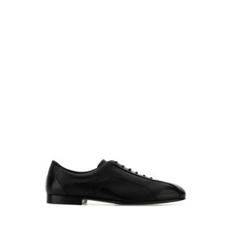 Jil Sander Laced Shoes, male, Black, Size: 12 US Hamburg Lace-Up Shoe