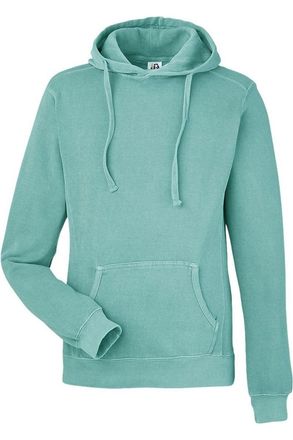 J. America Pigment-Dyed Fleece Hooded Sweatshirt