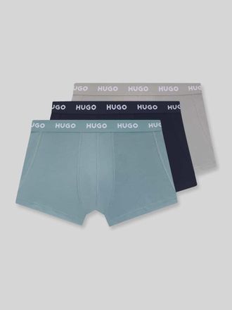 HUGO BOSS Slim Fit Trunks aus Baumwoll-Mix im 3er-Pack Modell PACK in Blau, Gr&ouml;&szlig;e XXL