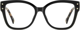 Carolina Herrera 53mm Square Reading Glasses in Black at Nordstrom