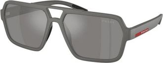 Prada Sunglasses, male, Gray, 59 MM, PS A06S Sunglasses