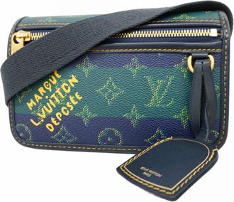 Louis Vuitton Blue Shoulder Bag (Pre-Owned)