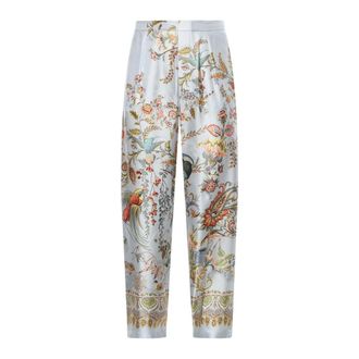 Etro Etro, Tapered Trousers, female, Blue, Size: M Tapered Trousers