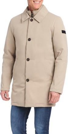 Vince Camuto Rain Tek Coat with Removable Bib in British Tan at Nordstrom Rack, Size Xx-Large