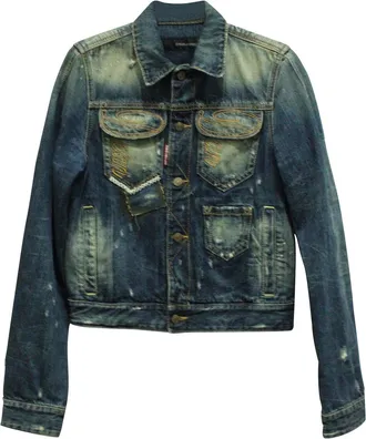 Dsquared2 Jeans Jacket with Embroidery