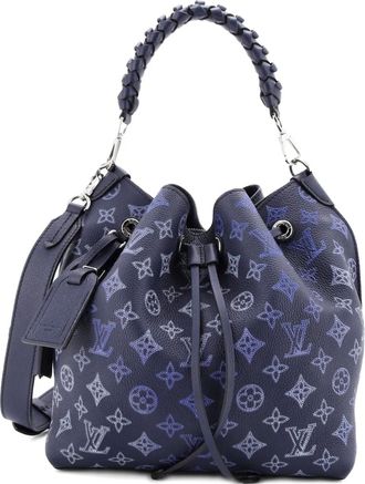 Louis Vuitton Muria Flight Mode Mahina Leather bucket bag - Blauw