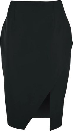 Liu Jo Longuette a tubino - Dames - Korte rokken - Zwart - M - Leer - Rokken