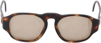Chanel Pre-owned Accessories, female, Brown, Size: ONE SIZE Pre-owned Plastic Sunglasses