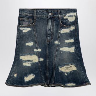 スカート MARC JACOBS 'The Rip And Repair Straight Jean' skirt Blue Marc Jacobs The Rip And Repair Straight Jean Skirt ab