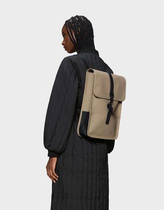 Rains Unisex Backpack Mini - 133 Beige - Size: ONE size