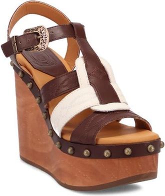 Dingo Cosmo Slingback Platform Wedge Sandal in Brown at Nordstrom, Size 7.5