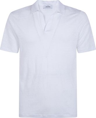 Gran Sasso Logo Print Short Sleeves Skipper Polo Shirt