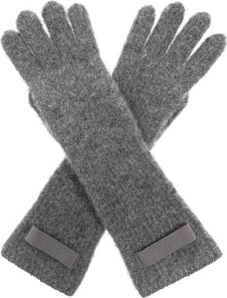 Jacquemus Gros Grain handschoenen - unisex - Handschoenen - Grijs - ONE Size - Katoen - Accessoires