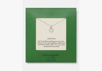 Kate Spade New York Lucky You Carded Pendant