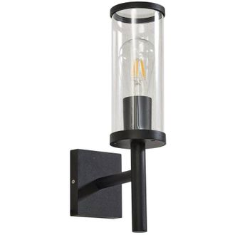 Lucande Lucande - L&aacute;mpara De Pared Exterior zanta En Negro Aluminio