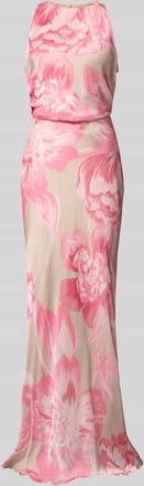 Rinascimento Rinascimento Abendkleid mit r&uuml;ckseitigem Schl&uuml;sselloch-Ausschnitt in Rosa, Gr&ouml;&szlig;e XS