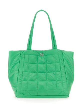 Michael Michael Kors Womens Lilah Shoulder Bag Green Recycled Polyester