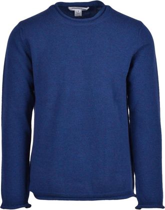 Comme Des Gar&ccedil;ons Maglia Girocollo - Heren - Ronde hals truien - Blauw - M - Wol - Truien & Vesten