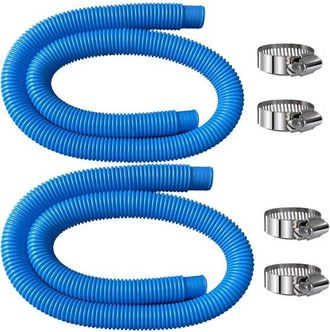 OEM Manguera Para Piscina - 32 Mm - Azul - Duradera Y Antideslizante - Juego De 2 - 1,5 M De Largo