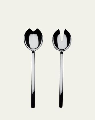 Mepra Two-Piece Duo Ice Oro Nero Salad Server Set