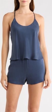Lunya Washable Silk Short Pajamas in Deep Blue at Nordstrom, Size X-Large