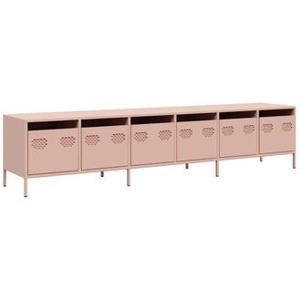 Berkfield Home TV Cabinet Pink 202x39x43.5 cm Cold-rolled Steel