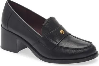 Tory Burch Double T Logo Loafer Pump in Perfect Black at Nordstrom, Size 7.5