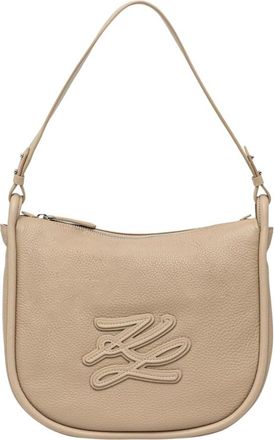Karl Lagerfeld Hobo Bag - Dames - Schoudertassen - Beige - ONE Size - Tassen