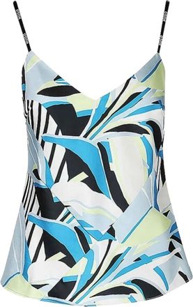 BOSS Top con stampa grafica - Blu