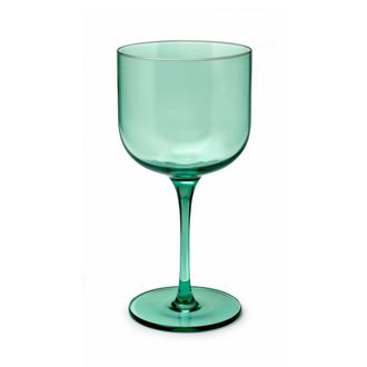 Chef et Sommelier Juego de 4 copas con pie de 26 cl vidrio soplado a boca verde