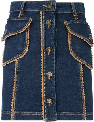 Moschino Rokken, Dames, Blauw, 2Xs, Denim, Denim Rok