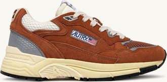 Autry SNEAKERS HYPERWAY IN MESH E SUEDE MARRON E ARGENTO