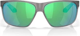 Costa Trades 60mm Sunglasses in Smoke Crystal/green 580G at Nordstrom
