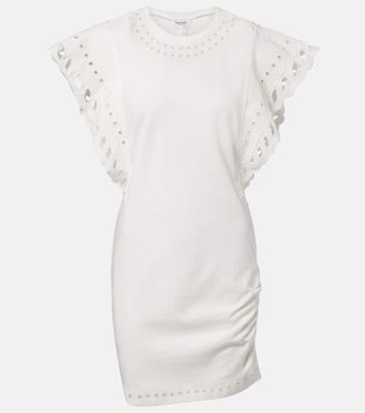 Isabel Marant Orlane embroidered cotton minidress
