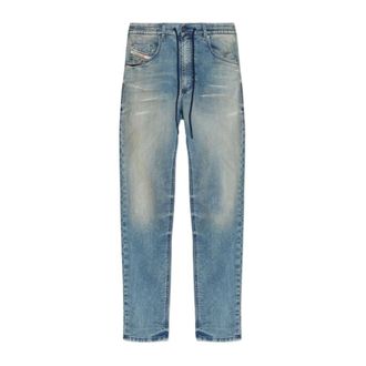 Diesel Jeans, Heren, Blauw, W30, Denim, 2032 D-Krooley Jogg Jeans