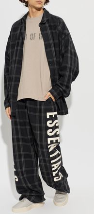 Fear of God Cotton T-shirt With Print, Mens, Beige