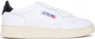 Autry Witte Sneakers Medalist Low Man - Heren - Sneakers - Wit - 44 EU - Leer - Schoenen