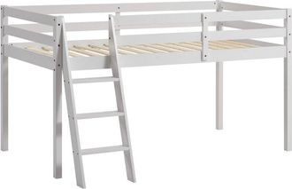 Home Discount Sydney Single Bunk Bed with Foam Mattress, White