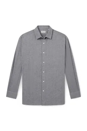 Charvet Herringbone Cotton Shirt