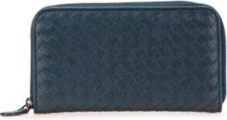 Bottega Veneta Pre-owned Wallets, female, Blue, Size: ONE SIZE Pre-owned Leather wallets