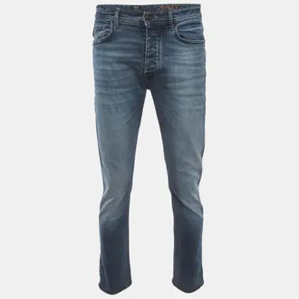 HUGO BOSS Boss By Hugo Boss Blue Denim Taber Tapered Fit Jeans L/wait