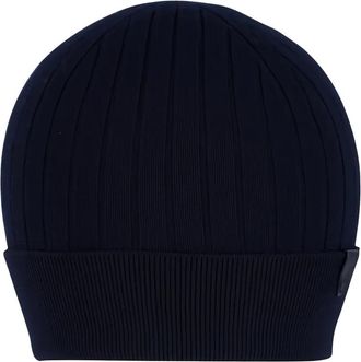 Brioni Berretto a coste - Blu