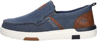Mustang Sneakers Laag Sportief - Heren - Loafers - Blauw - 45 EU - Schoenen