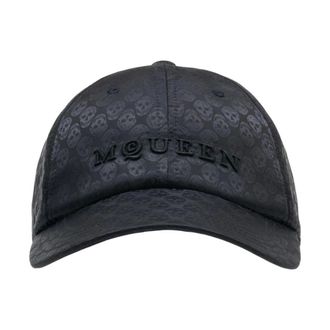 Alexander McQueen Gorra de B&eacute;isbol con Estampado de Calavera - Accessories - Hombre - Negro - ONE SIZE